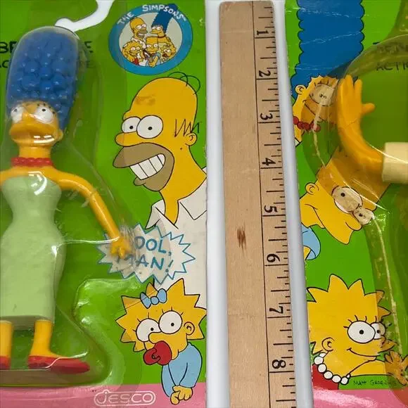 Vintage 1990 Jesco The Simpsons Marge Simpson Bendable Action Figure NEW - Picture 4 of 4